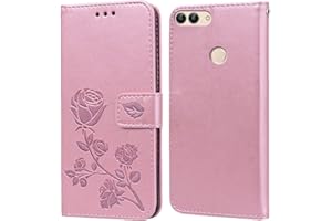 PKQTOP Funda para Huawei P Smart Carcasa,Ranuras Tarjetas,Soporte Plegable,Silicona TPU,Case Protectora Funda para Huawei P Smart 2018(5.65")