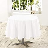 DOUCEUR D'INTERIEUR Tablecloth (0) 180 Plain Polyester Essentiel Blanc, White