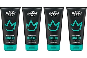 King of Shaves gel da barba antibatterico, da uomo, 150 ml (Quad Pack)