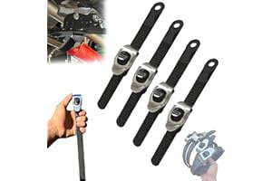 Fgbetcv Ultimativer robuster Haltegurt, anschließbare Mehrzweck-Ratschengurte, verstellbare, robuste, abschließbare Spanngurte, wiederverwendbar, sicher alles (4 Stück)