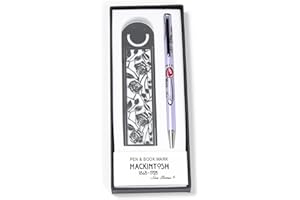 Sea Gems Pen and Bookmark Set in a Mackintosh Rose Teardrop Design