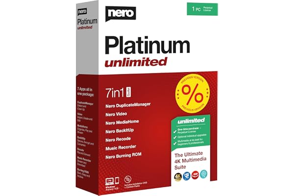 Nero Platinum Unlimited – Multilingue en 24 Langues – Version 2020