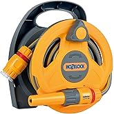 WilTec HOZELOCK 2427H "Tak Git" Indoor Micro Hose Collection Wrapping Reel Set with 10M Hose