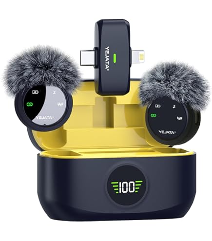 FULAIM Microfono Lavalier Wireless - Microfono Bavero Per Video YouTube E Smartphone - Foto 13