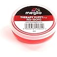 Meglio Therapy Hand Putty 57g - for Hand Exercises Targeting Hand Recovery and Rehabilitation, Strength Training and Stress Relief, Variable Resistive Strength (Red (Soft))