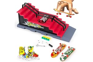 MOMSIV Mini Finger Skateboard i Ramp zestaw akcesoriów