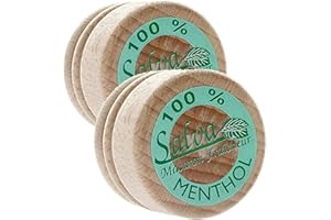 Cooper Salva Mentol Macaron Fraîcheur - Lote de 2 productos a base de mentol que alivian la migraña y el dolor de cabeza (7 g), diseño en forma de macaron