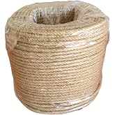 AmbaRope J&uuml;t İpi Hasır ipi Kırnap İpi Kendir İpi Keten İpi - S&uuml;sleme Hobi El İşi J&uuml;t ip Hasır İp (5 mm, metre, 50)