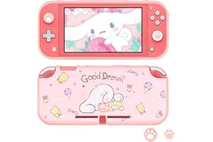 DLseego Custodia Protettiva Compatibile con Switch Lite, Custodia Protettiva in TPU Sottile Con 2 Thumb Stick Caps in Silicone Per Switch Lite - Rosa