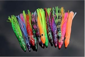 Tigofly 12 pz 6 cm 2,5 pollici UV Gonne di calamari Soft Octopus esche da pesca tonno pesce vela esche artificiali