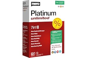Nero Platinum Unlimited | Edition vidéo | Sauvegarde | Gérer et lire les médias | 8K | Photos | Musique | Réglage PC | Windows 11 / 10 / 8 / 7