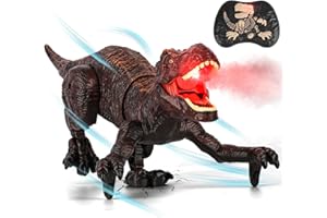 SOOTOUO Dinosauro Telecomandato, Dinosauro Giocattolo 6 7 8 9 10 11 12 Anni con Funzione Spruzzare Ruggendo Camminare Animali Drago Giochi Bambini Gioco Educativi Regalo Compleanno Natale Bimbi Ragazzi