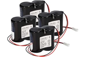 WSB Set di 4 batterie compatibili ABUS Security Center per sirena esterna 2WAY 3V Panasonic Powerline ABUS FU2986 FU8220 FU8222 FUSG50000