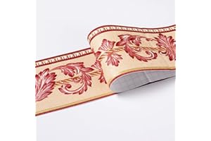 BANGGO Bordo adesivo per carta da parati impermeabile, motivo 3D, rimovibile, autoadesivo, per cucina e bagno, 10,6 x 500 cm