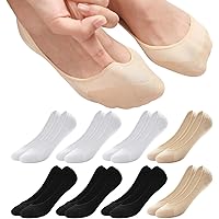 8 Paia Calzini Invisibili Donna - Fantasmini Con Suola Antiscivolo, Cotone E Poliestere, Taglia 35-40 - Foto 7