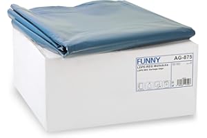 ‎FUNNY Funny - Recycelte Müllbeutel in Blau; reißfeste Müllsäcke 240l extra stark, Typ 80, lose, 1er Pack (1 x 100 Stück)