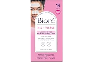 BIORÉ Biore Assortiment de 14 Patchs Purifiants NEZ + VISAGE