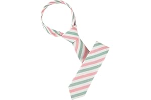 Allegra K Men's Stripe Necktie Self-Tied Linen Slim Ties for Business Casual