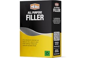 PALACE Langlow All Purpose Filler - Smooth Finish, Fast-Drying, Perfect for DIY Home and Interior Repairs, White, 1.5kg