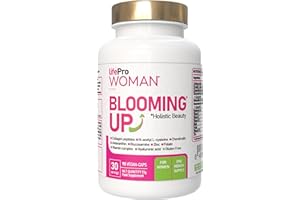 LP WOMAN VITAL Vitaminas para el cabello con Biotina, Anticaida Pelo Mujer Blooming Up - Biotina Cabello Piel y Uñas + Colágeno Péptidos + Glucosamina Condroitina – Colágeno Hidrolizado Puro con Zinc y Astaxantina