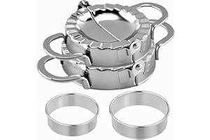 ZHOUHON Ravioli Maker Ravioli Former Maultaschen Ravioli Ausstecher Teigtaschenformer Dumpling Maker, 2Knödelform, Rund Plätzchen Ausstecher, Ravioli Dumpling Maker Knödel (2PCS)