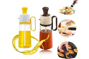 BENTFINE 2 pz bottiglia dispenser olio d'oliva con pennello contenitore olio per la cucina, 20 oz 2 in 1 dispenser olio pennello dispenser per olio per la cottura