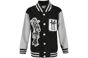 Hotel Transylvania Chaqueta de manga larga gris del equipo universitario Boy