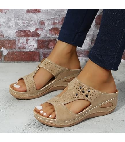 Pantofole Ortopediche Donna Estive Con Supporto Arco Plantare - Ciabatte Aperte Per Alluce Valgo, Comode Per Spiaggia E Casa