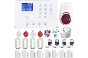 Wolf Guard W4Q-W03 WiFi 4G kit sistema di allarme antifurto casa wireless domestico, APP Tuya Smartlife Alexa Google, italiano (W4Q-W03)