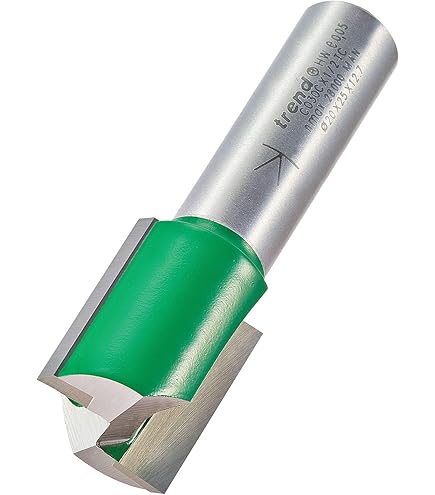 Fresa Per Router Trend - 2 Taglienti Per Gole, Diametro 20 Mm, Taglio 25 Mm, Per Incisione E Scanalatura