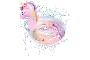 CHMMY Bouée de Natation Bébé, bouée de Natation Gonflable réglable pour bébé, Aide à la Natation PVC bouée Natation avec siège de Natation Piscine pour Enfants, bouée de Natation Aides à la Natation bébé