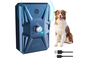 Bubbacare Anti Aboiement Chien, Dispositif Anti Aboiement Chien Ultrasons à 3 Modes, Boitier Anti Aboiement Chien de 33 Pieds, l'entraînement des Grands et Petits Chiens en Extérieur et Intérieur