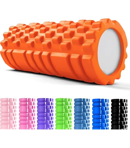 TecTake Rullo Massaggio Yoga E Miofasciale - Struttura Bugnata - Supporta Circolazione E Rigenerazione - 3