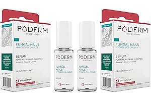 ‎PODERM LECZENIE MIKOZY | 2 PRODUKTY | Z wyjątkowymi, silnymi roślinami przeciwgrzybiczymi i regenerującymi | Profesjonalna pielęgnacja stóp/dłoni | Łatwo i szybko | WYKONANE SZWAJCARSKIE