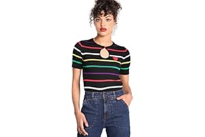 Hell Bunny Suéter Semiajustado Vintage De Punto con Raya De Corazón Evangelista De