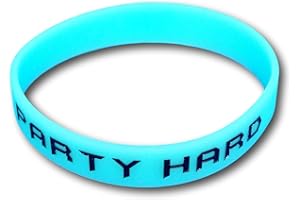Juego de 3 pulseras de fitness con frases a elegir – Pulseras de silicona en azul, verde, rosa – Pulseras de EKNA que brillan en la oscuridad.