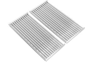 WEBROIL Placa emisora de parrilla para CharBroil Performance TRU-Infrared/Amplifire 2 quemadores 463633316 463655621, rejillas de cocción de repuesto para Charbroil G327-1100-W1, paquete de 2, acero