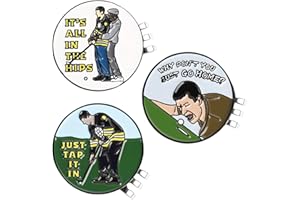 AVAKKER Golf Ball Marker with Magnetic Hat Clip, 3-Pack Personalized Happy-gilmore Golf Accessories