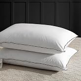 APSMILE Feather Pillow 50x75, Luxury Goose Feather Sleeping Pillow, 100% Organic Cotton Cover, Hotel Collection Polyester Wra