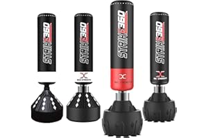 MaxStrength Pedestal Free Standing boxing or kickboxing Punch Bags Martial Arts, MMA fitness equipment. Heavy Duty Target Stand Punch Bags 5.5ft, 6ft