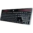 Logitech K750 Wireless Solar Keyboard for Windows, QWERTY Spanish Layout - Black
