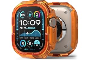 Ringke Fusion Bumper for Apple Watch Ultra 3/2 / 1 49mm Case [Double-Layer] Rugged Bumper Frame Protective Cover - Neon Orange