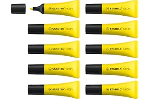 STABILO NEON - Evidenziatore - Confezione da 10 - Giallo
