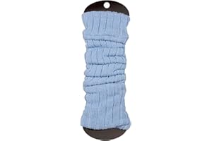 Ateena Wool Knit Long Leg Warmers for Women and Girls, Ankle Cuffs Heaters, High Footless Knee Socks, Max Calves Circumference-15.5" Length-23.6"
