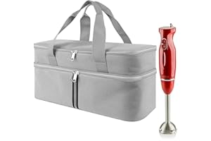 Kingshion Aufbewahrungstasche für Stabmixer, Tragetasche für Tauchmixer, Handheld, Stabmixer, Reise-Organizer (nur Tasche)