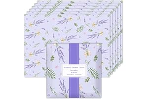 SCENTORINI Carta Profumata per Cassetti, 6 Fogli Profumati per Cassetti, Armadio, Carta Profumata da Decorazione (viola-lavanda)