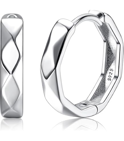 NKlaus Silver Coppia di orecchini in argento 925 Orecchini celtici a cerchio Orecchio gotico celtico 14mm 5039