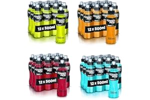 COCA-COLA Kit Powerade Sports Mountain Blast + Orange + Blood Orange + Citrus - Boisson rafraîchissante pour le sport - Bouteille jetable - faible teneur en calories (48 x 500 ml)