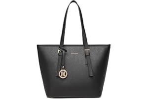 Miss Lulu Handtaschen Damen Shopper Tasche Damen Groß Tasche damen Gross Henkeltasche Shopper Damen Handtaschen Shopper Tote Bag Schwarz
