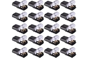 JOYIAL 20pcs Wire Connectors, Push Fit Double-Wire Push-In Connector, 2 Pin Double Wire Plug In Connector with Locking Buckle (ITEM_SHAPE:black)